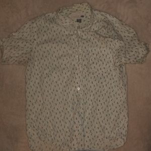 Button down short sleeve t-shirt